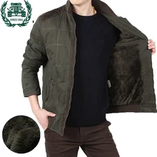 ZHAN DI JI PU зимние парки для мужчин супер теплый флис внутренний плюс размер M-4XL зимняя мужская куртка пальто 143