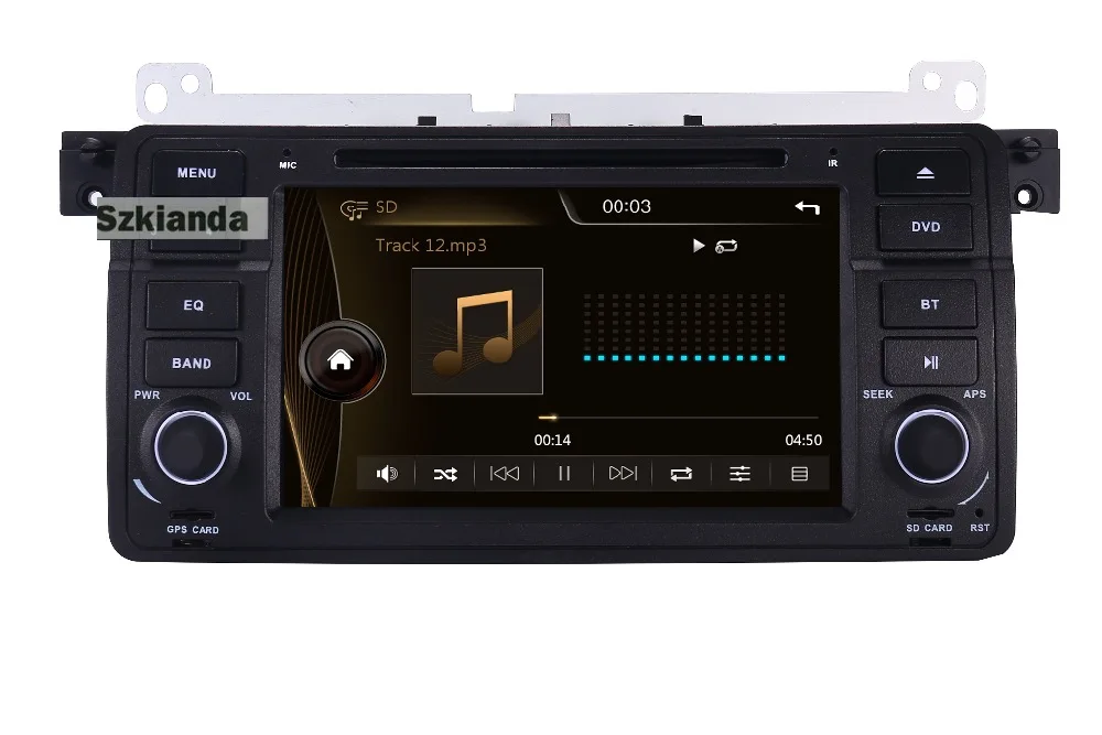 Sale Factory Price 1 Din Car DVD Player for BMW E46 M3 With GPS Bluetooth Radio RDS USB Steering wheel Canbus Free Map+Camera MIC 19