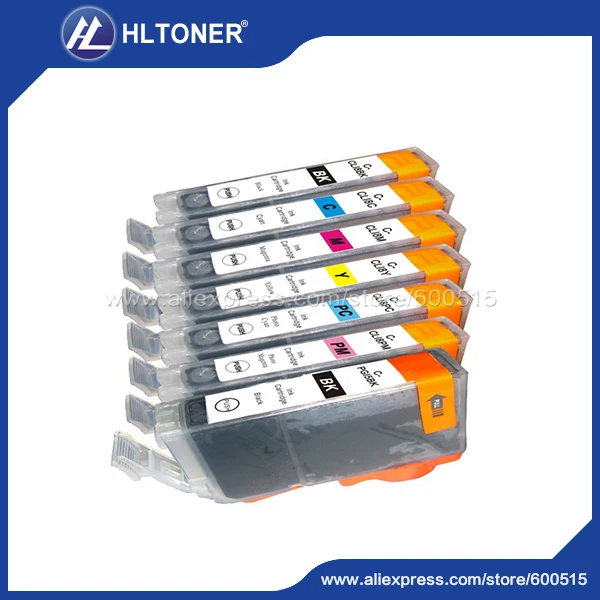 7pcs Compatible ink cartridge Canon PGI 5 CLI 8 for PIXMA iP6600D P6700D MP950 MP960 Pro9000