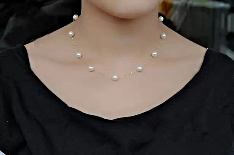 pearl on chain bridal necklace3 for bridal7