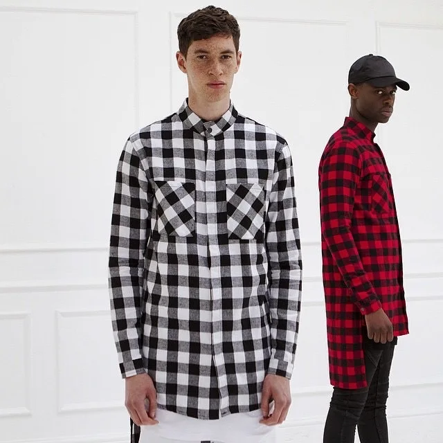 oversized zipper long sleeve shirt men 