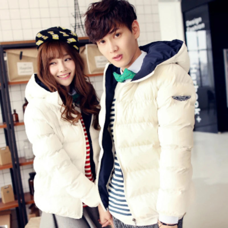 New Fashion Winter Clothes Loose Coat Korean Lovers Cotton-padded Clothes Men and Women Thickening Winter Warm Down Jacket