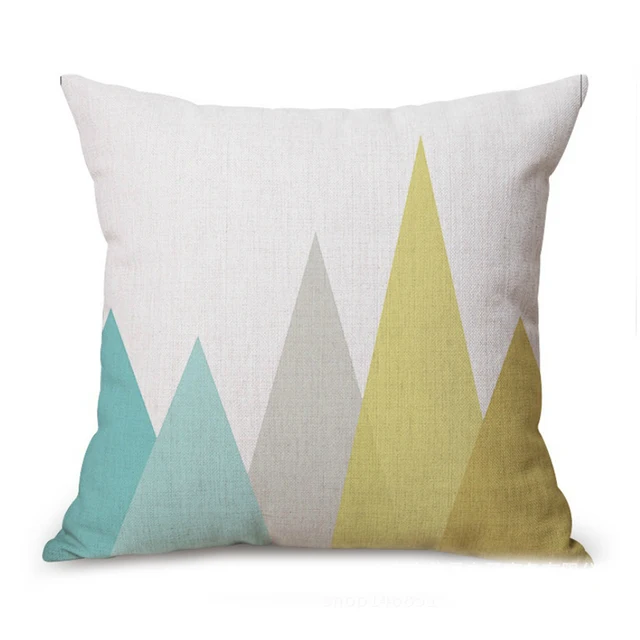 Fashion Nordic Linen Pillowcase Creative Simple Decorative Pillow Unique Light Blue Throw Pillow Covers Fashion Nordic Linen Pillowcase Creative Simple Decorative Pillow Unique Light Blue Throw Pillow Covers