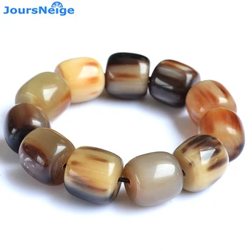 

Wholesale Natural Consumption Horns Bracelets Buddha Beads Hand String for Women Men Rosary Tibetan Style Bracelet Jewelry