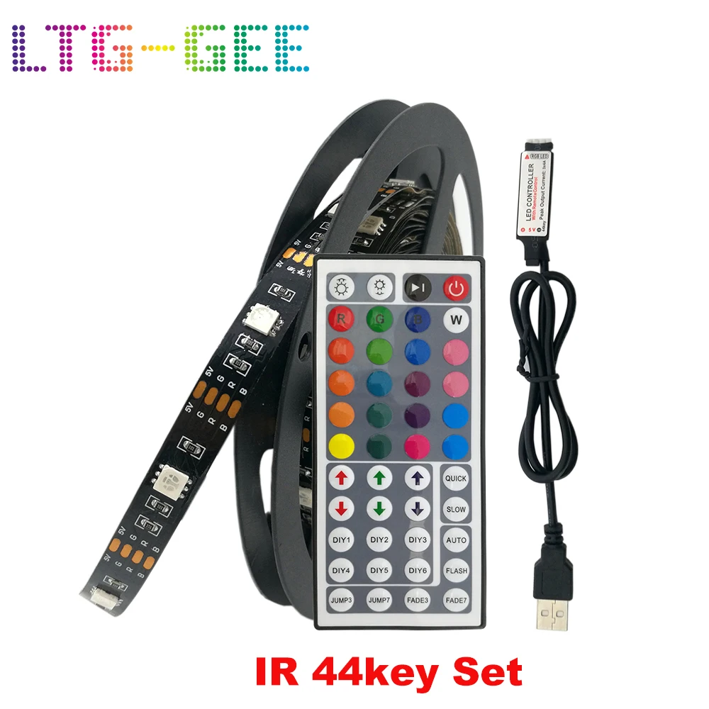 5V RGB 30灯 裸板黑板 +44键控制器