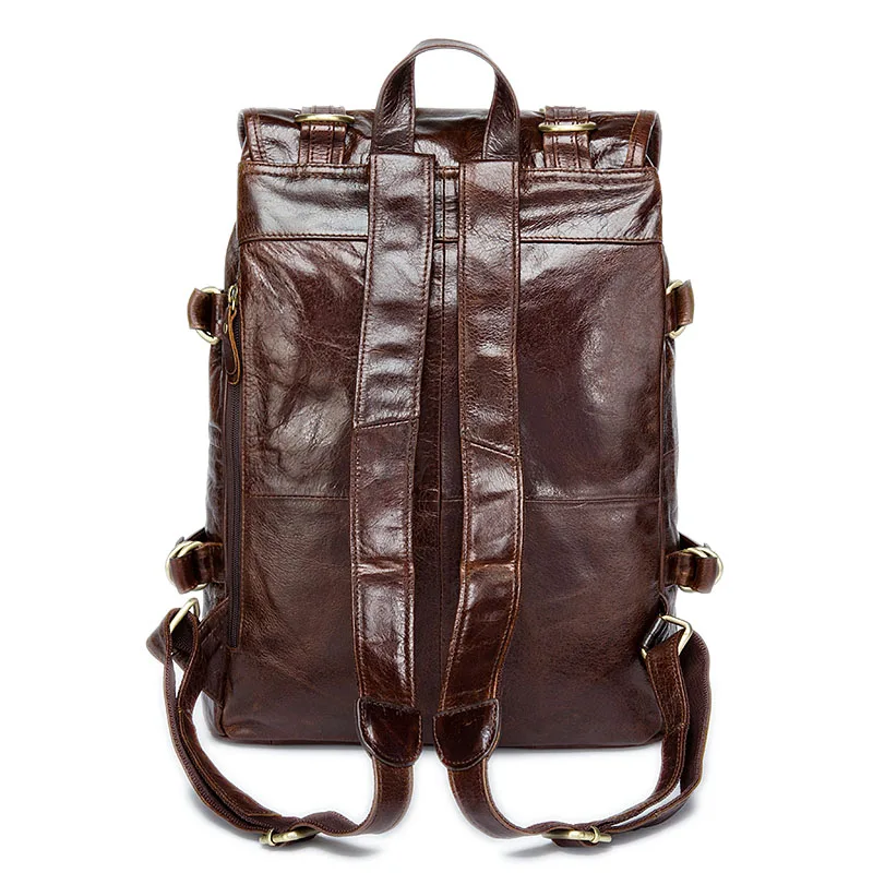 Роскошный рюкзак из натуральной кожи для мужчин и женщин, черный рюкзак для путешествий, верхний слой из коровьей кожи, мужские деловые рюкзаки для ноутбука