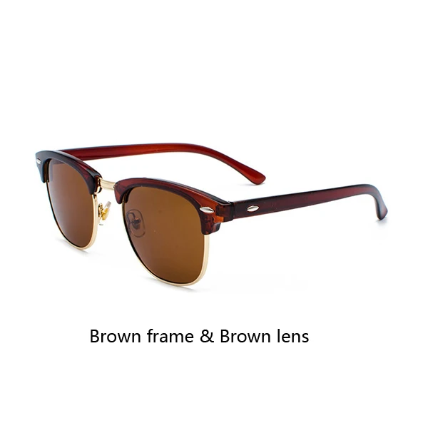 Pro Acme, Классические брендовые поляризационные солнцезащитные очки для мужчин и женщин, полуметаллические зеркальные унисекс солнцезащитные очки Gafas De Sol UV400 CC0832 - Цвет линз: C12