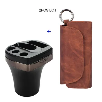 

JINXINGCHENG Pouch Bag Holder Leather Case with Car Charger for Iqos 3 Charging with Flip Double Book Cover for Iqos 3.0 Cas