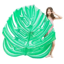 Надувные зеленый лист плавательный матрац листья надувной для бассейна кровать для женщин воды кресло надувной матрас бассейн Одежда заплыва кольцо