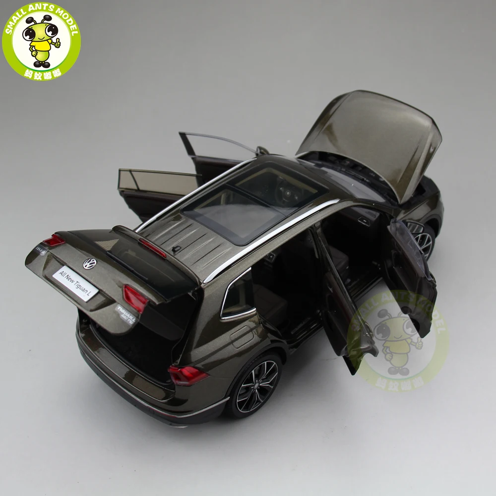 1/18 Ti guan L SUV литая модель металлическая модель автомобиля SUV игрушки для детей подарок коллекция хобби коричневый