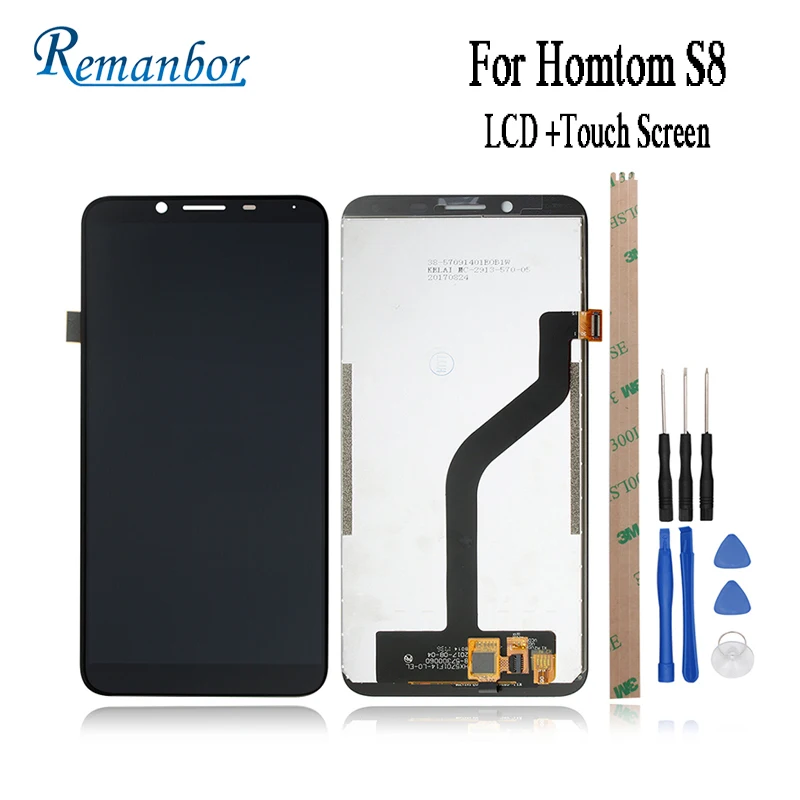 Remanbor для HOMTOM S8 ЖК дисплей Дисплей и Сенсорный экран телефон 5 7 дюйма аксессуары