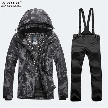 

Men Jackets Winter Warm Suits Windbreaker Snow Clothing mountain Skiing Snowboard Jacket And Pant High Experience Ski Jacket