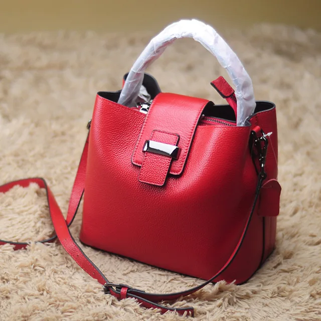 New Korean Fashion Designer Genuine Leather handbag Women Large Real