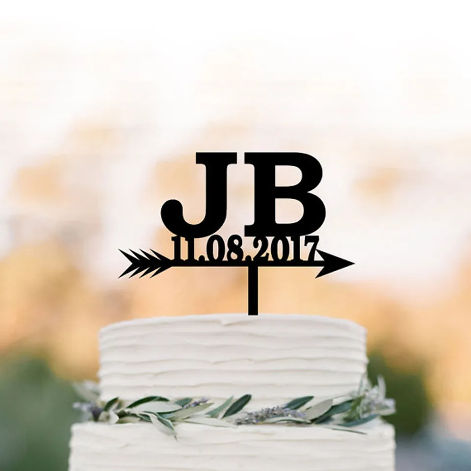 Decoration De Gateau De Mariage Pour Initiale Lettre De Decoration De Gateau En Bois Argent Acrylique Lettre A Personnaliser Pour Anniversaire Aliexpress