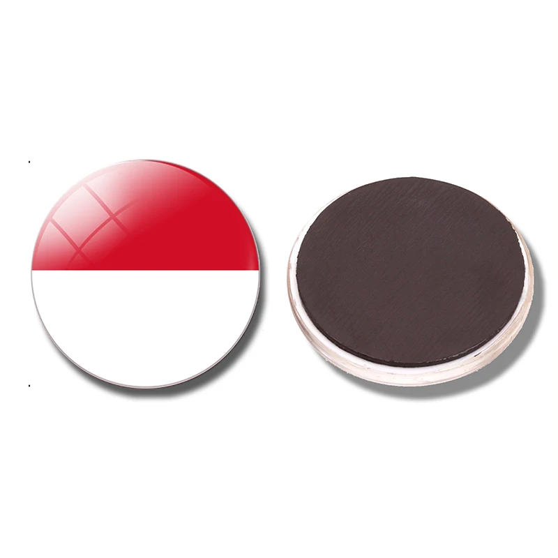 

Monaco Flag 30 MM Fridge Magnet Monaco Monaco-Ville Monte Carlo Glass Dome Magnetic Refrigerator Stickers Note Holder Home Decor