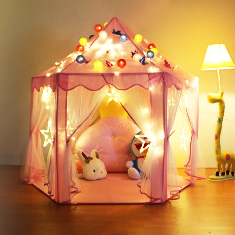 

High Quality Anti-mosquito Oversized Gauze Hexagonal Princess Castle Children Game Tent