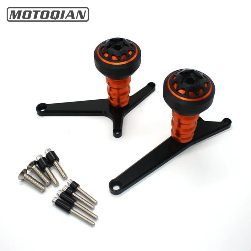 For KTM Duke 390 2014-2017 Frame Sliders Motorcycle Crash Pads CNC Aluminum Accessories Moto Parts Fairing Guard Protectors | Автомобили и