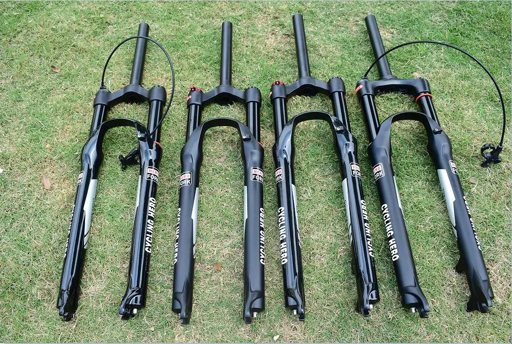 Велосипедная вилка Hero для горного велосипеда с воздушной подвеской, вилка для велосипеда, вилка для велосипеда, 32 мм, 120 мм, 26, 27,5, 29 тактов, производительность по SR SUNTOUR EPIXON