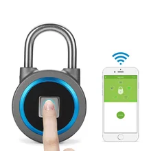 

Fingerprint Mini Bluetooth Smart Keyless Lock Waterproof Phone APP Unlock Anti-Theft Padlock Door Lock for Android IOS
