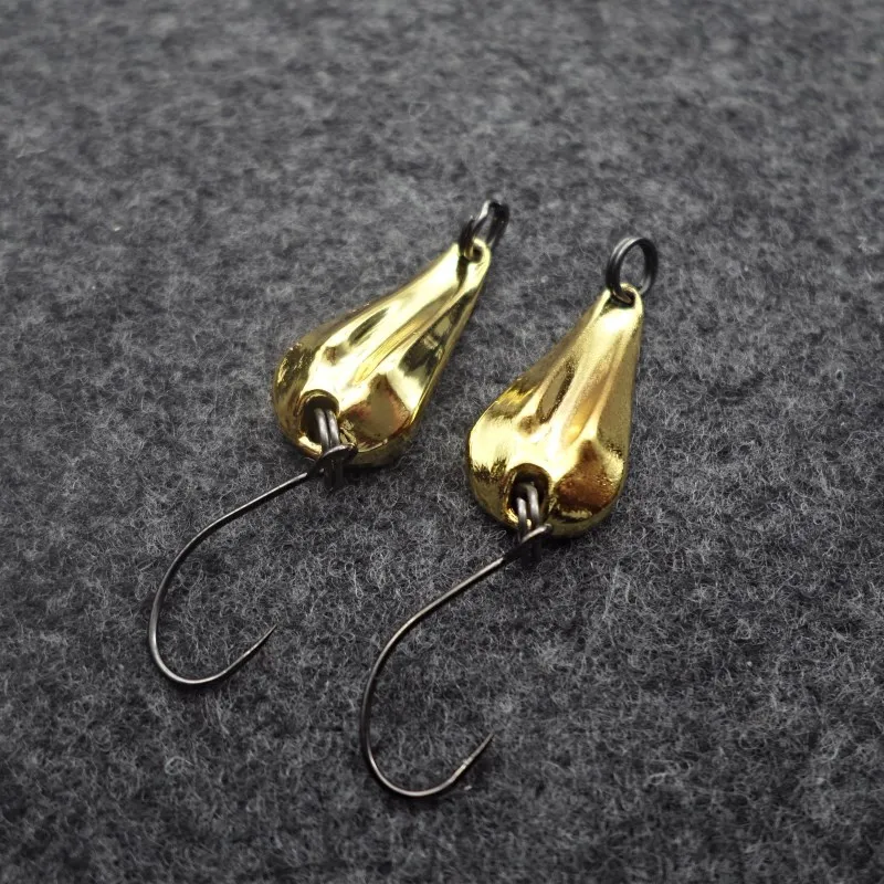 spoon fishing lures set metal fishing bait 2.2g spinnerbait Treble Hook hard lures drop ship