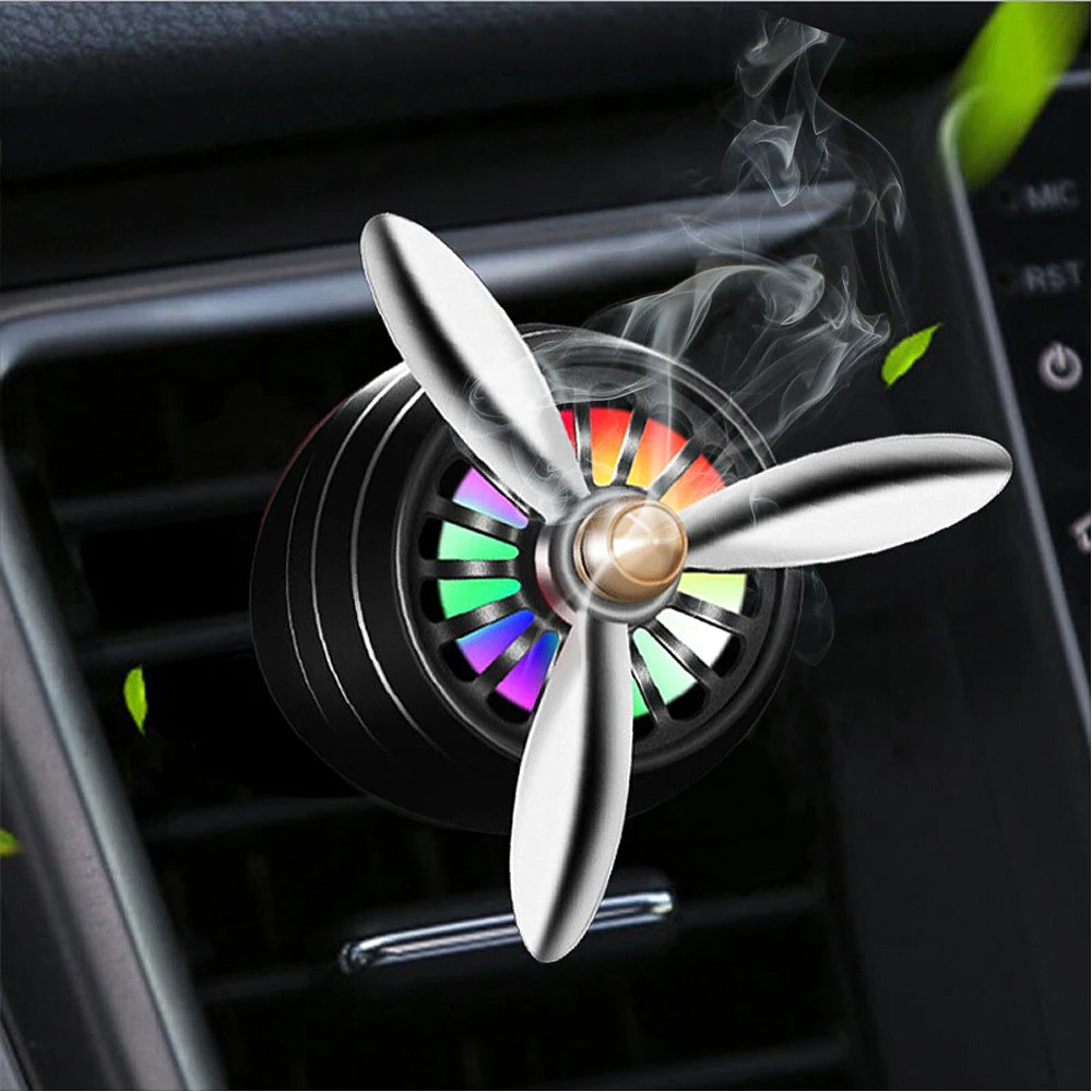

2019 Hot Car Perfume Air Freshener Auto Car Smell LED Mini Conditioning Vent Outlet Perfume Clip Fresh Aromatherapy Fragrance