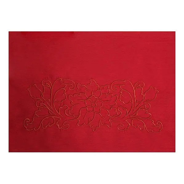 Christmas Table Placemat 13"x18" Red Embroidery Placemat P025in Mats