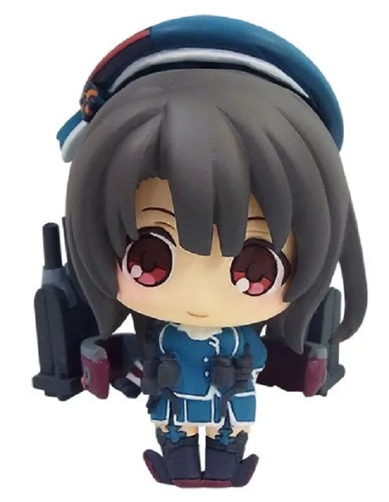 Горячая 9 шт./компл. Аниме Фигурка Kantai коллекция Shimakaze Haruna Nagato Akagi Atago Ikazuchi 5 ~ 6 см ПВХ