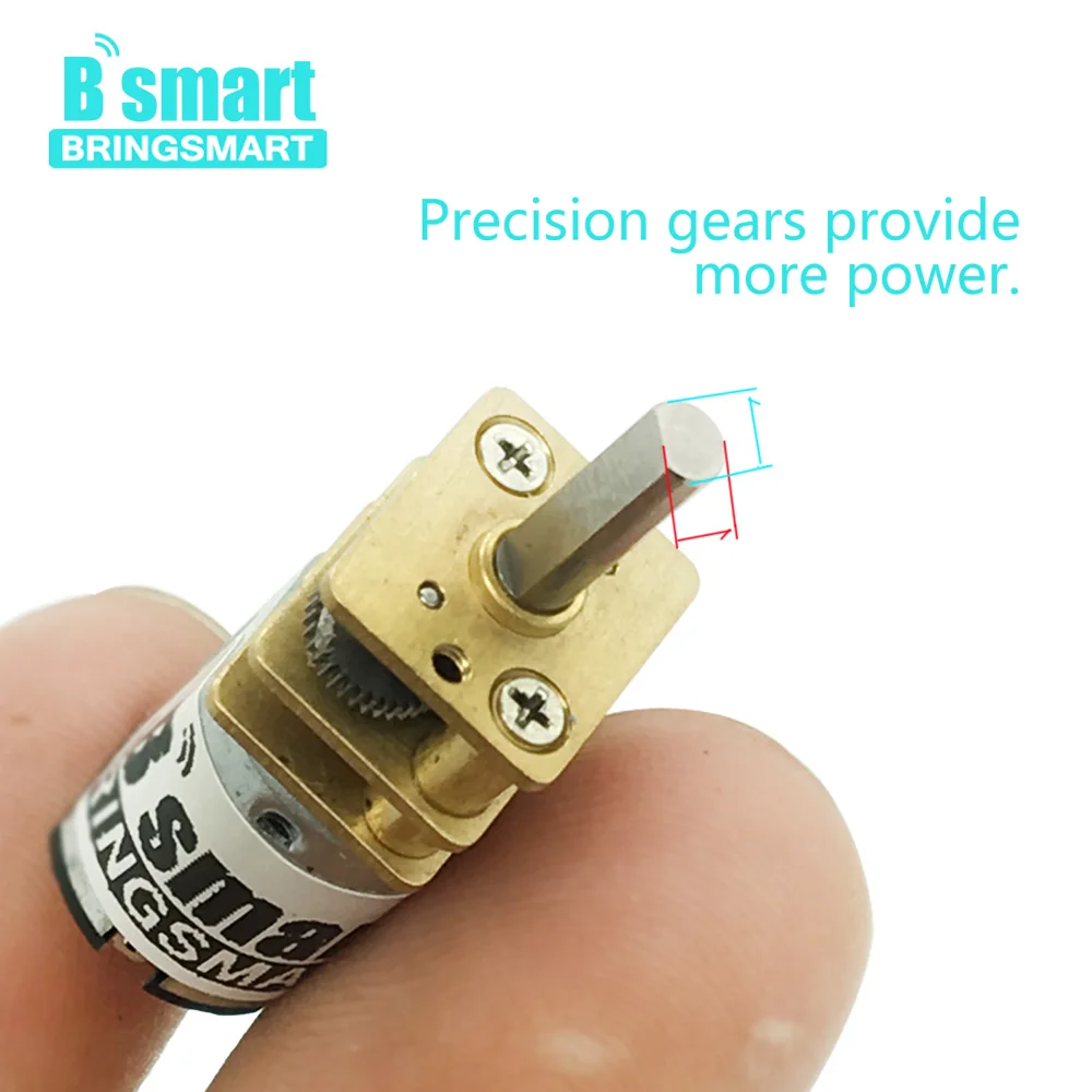 

Bringsmart N20 Motor Gear DC 3V 6V 12V 15-1500rpm mini Electric Motor For Car Door Lock Motor DC Speed Control CW/CCW D Shaft