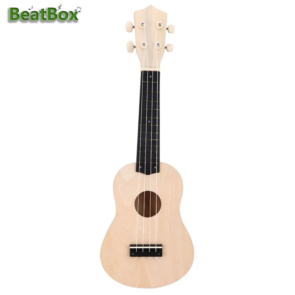 

BeatBox Handmade Ukulele DIY Kit 4 string Hawaii Guitar For Kids And Beginner Handwork Support Painting Musical Instrument