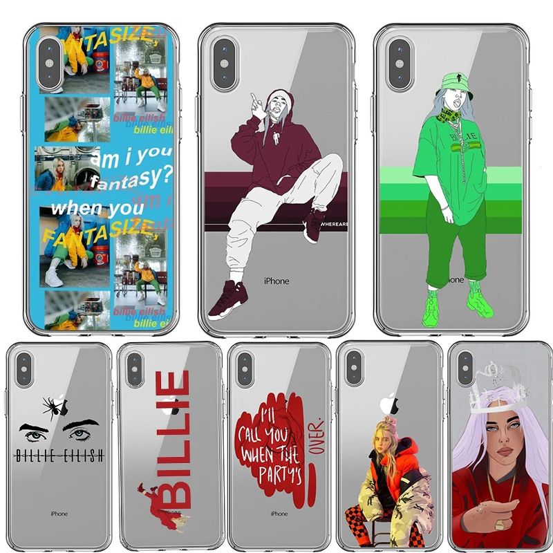 

Billie Eilish Friend Soft Silicone Case for Apple iPhone Xr Xs Max X or 10 8 7 6 6S Plus 5 5S SE Phone Case