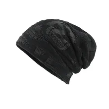 4 Прямая поставка Новые популярные модные мужские утепленные вязаные шапки вязаные зимние вязаные шапки с черепом