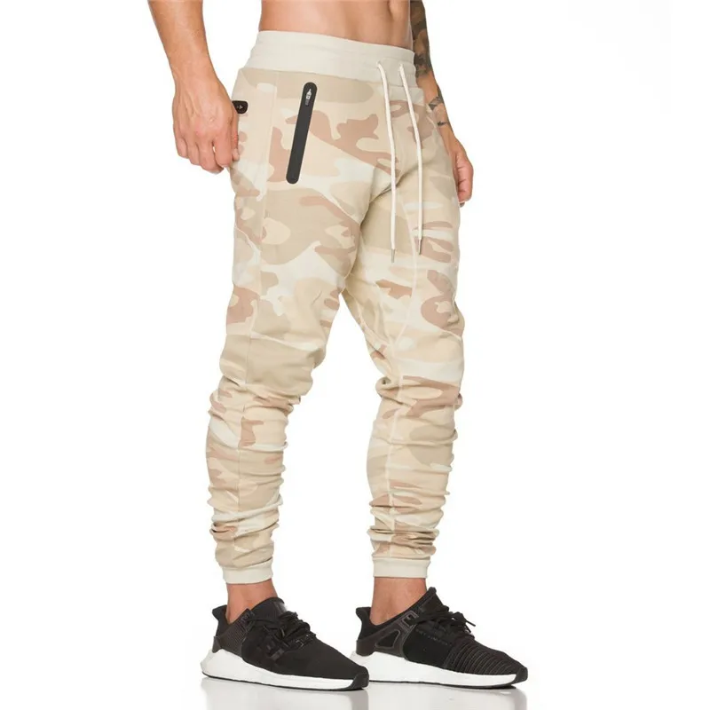 

SJ 2019 the latest fashion camouflage pants men jogger Cotton Gyms Bodybuilding Pants Breathable Elastic Waist Workout Sweatpant