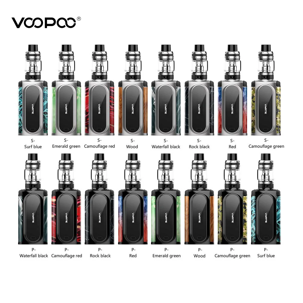 

Original VOOPOO VMATE Kit 200W Voopoo Vmate Box Mod 8ml Uforce T1 Vape Tank Electronic Cigarette Kit 18650 Battery Not Included