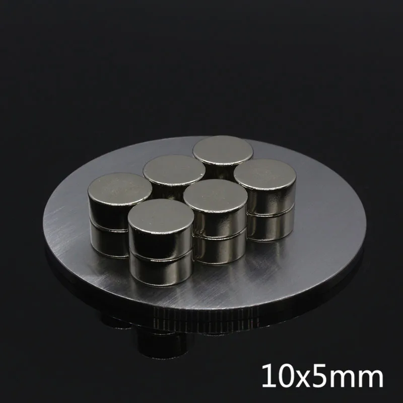 10 шт. 10x5 мм N35 супер сильный маленький круглый NdFeB неодимовый магнит редкоземельный неодимовый магнит 10x5 мм мощный магнитный держатель