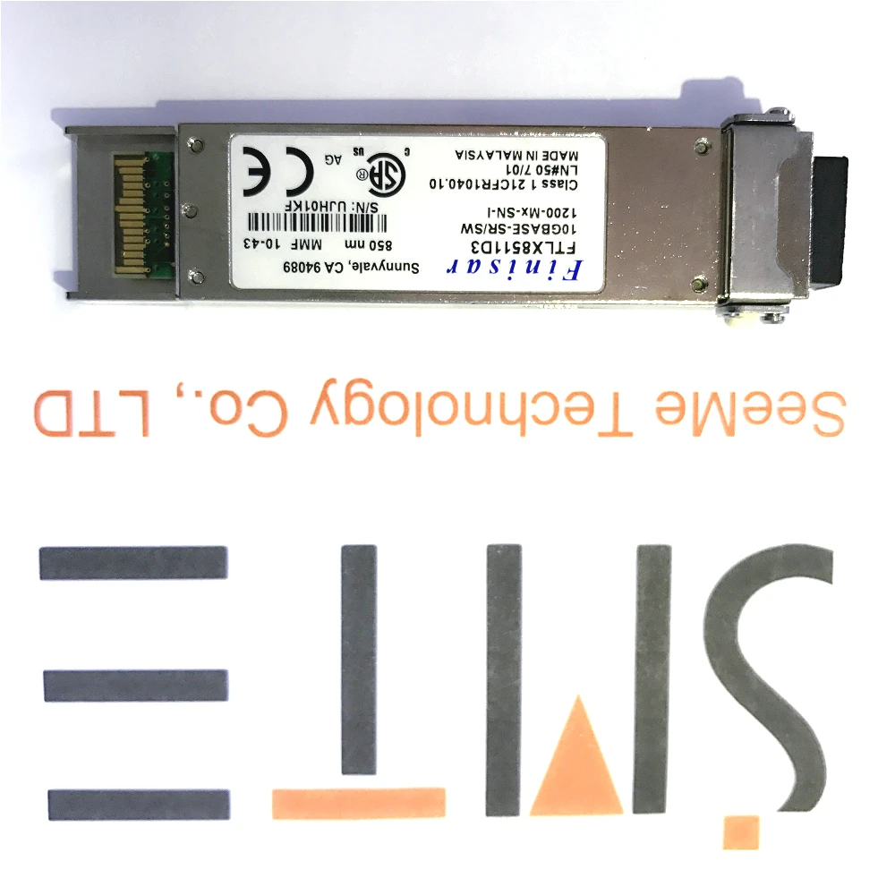 Оригинал Finisar FTLX8511D3 850 XFP 10G 300M многомодовый 10GBASE SR/SW MMF 12 Mx SN I LN #50 7/01 AJB0A15|multimode|xfp |