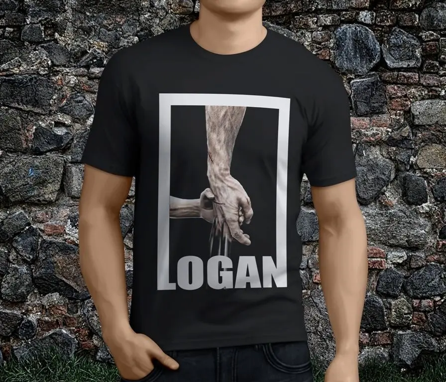 Новые популярные Logan фильм супергерой комиксов черный Для мужчин футболка S 3XL|men