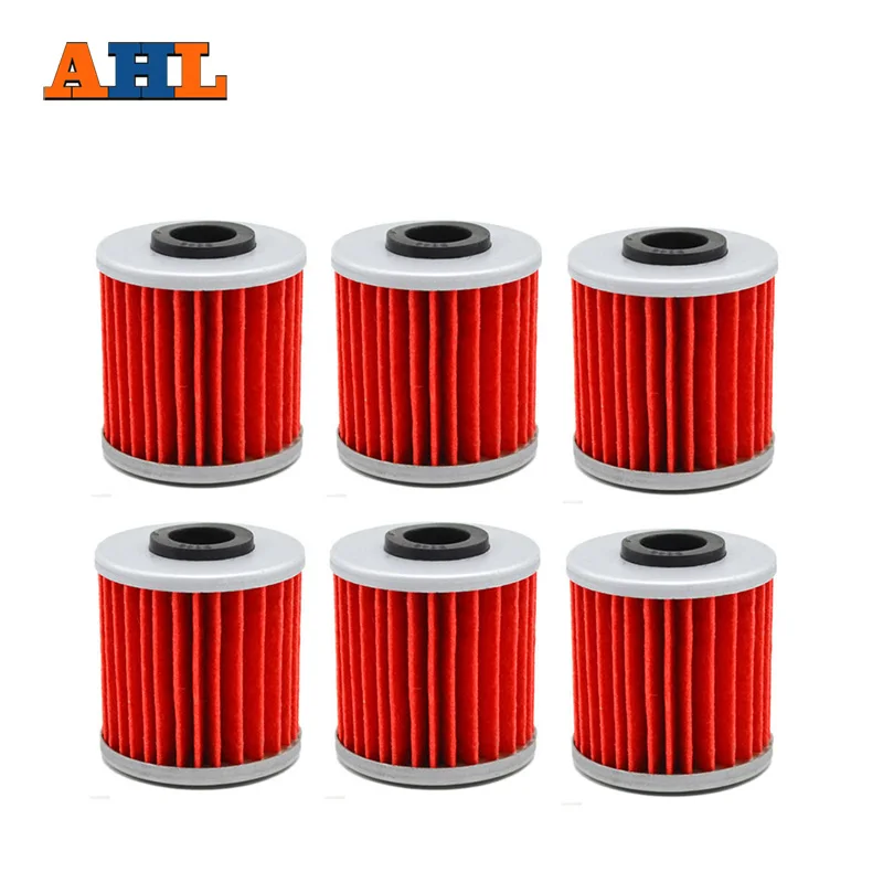 AHL 6pcs High Performance Powersports Cartridge Oil Filter for KAWASAKI
