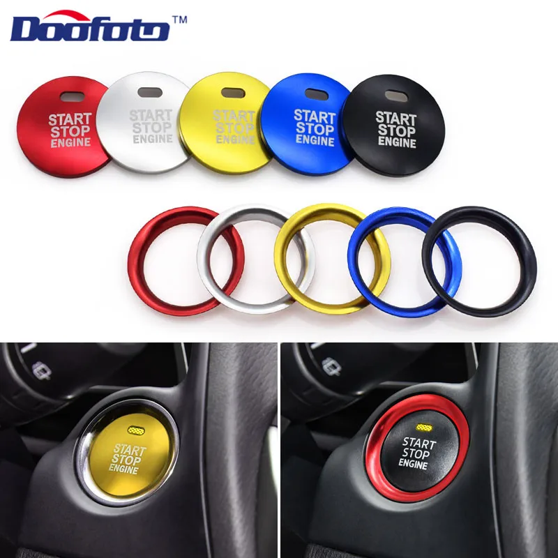 Крышки кнопки запуска двигателя Doofoto для Mazda 3 BM 6 GJ1 GL Axela CX 4 CX4 автомобильный