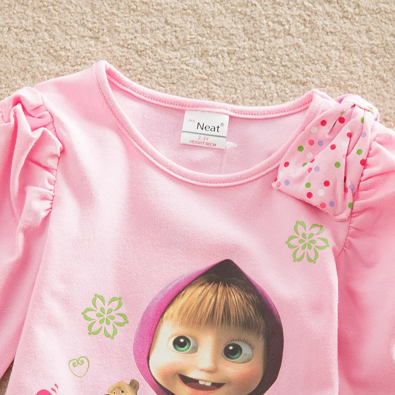 Girls Dress Vestidos Clothes Vestido Disfraz Infantil Costume For Kids Masha And Bear Clothing Autumn Long Sleeve Girl Dresses03