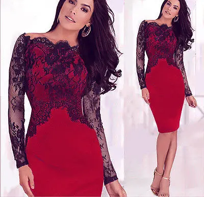  font b Women b font Lace font b Sexy b font Pencil font b Dress