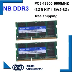 KEMBONA-memoria ram para portátil SODIMM de velocidad rápida, DDR3, 16GB(kit de 2 piezas ddr3, 8gb), 1600MHZ, PC3, 12800S, 1,5 V, 204 pines