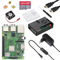 2018 Raspberry Pi 3 Model B+ ( B Plus ) + ABS Case + CPU Fan + 3A Power with ON/OFF Switch + Heat Sink for Raspberry Pi 3B+