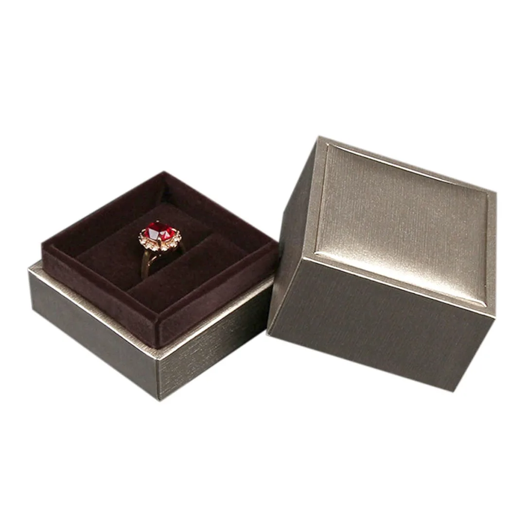 High Quality Leatherette Paper Jewelry Gift Box Shellhard Top Fashion Necklace Earring Bracelet Ring Packing Case Storage Box