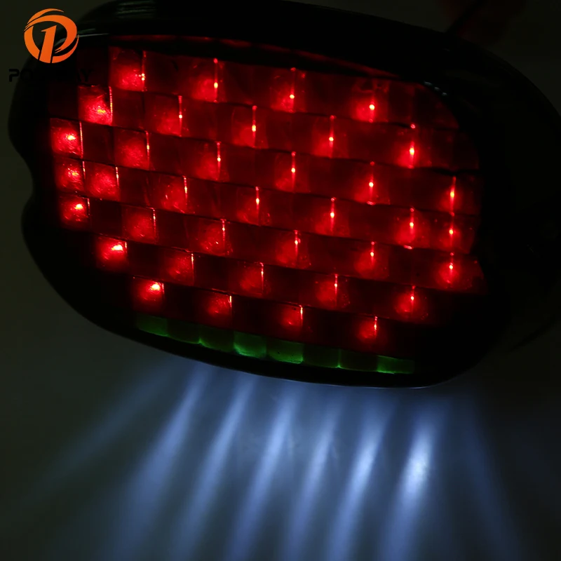 Posbay DC 12V Мотоцикл Задний сигнал задний фонарь скутер тормоз мигалка Индикатор