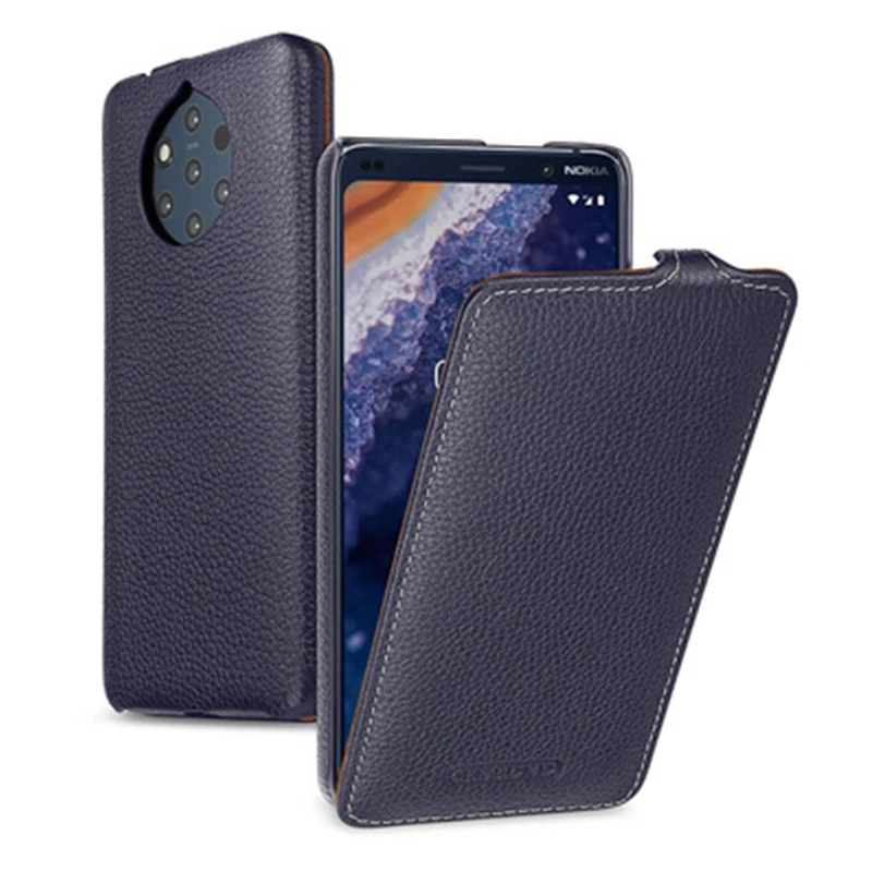 

Business Flip Case Cover for NOKIA 9PureView Luxury Genuine Leather Fundas Skin for NOKIA 9 PureView Fashion Shell