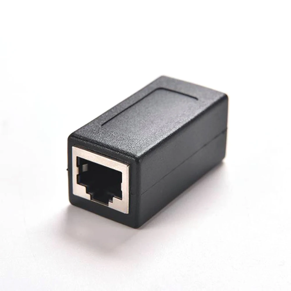 Сетевой Ethernet разъем RJ45 Мама мама CAT6 соединитель адаптера черный оптовая