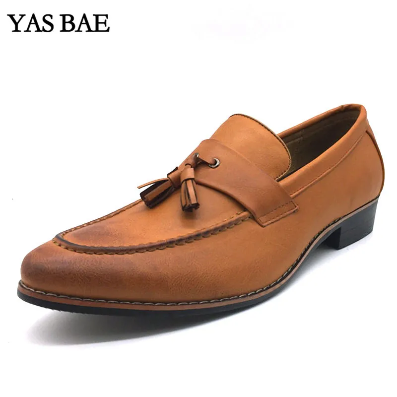 Loafers Brown Big Size 44 Best Autumn Genuine Martin Platform Female Marten Leather Low Heel Ankle Shoe with tassel for men | Обувь