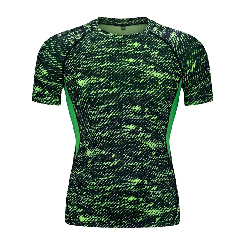 New Running t shirt Men Gym Sport T Shirt Fitness Training Quick Dry Stretch Top Fitness Gym T Shirts Muscle #3n15 (10)