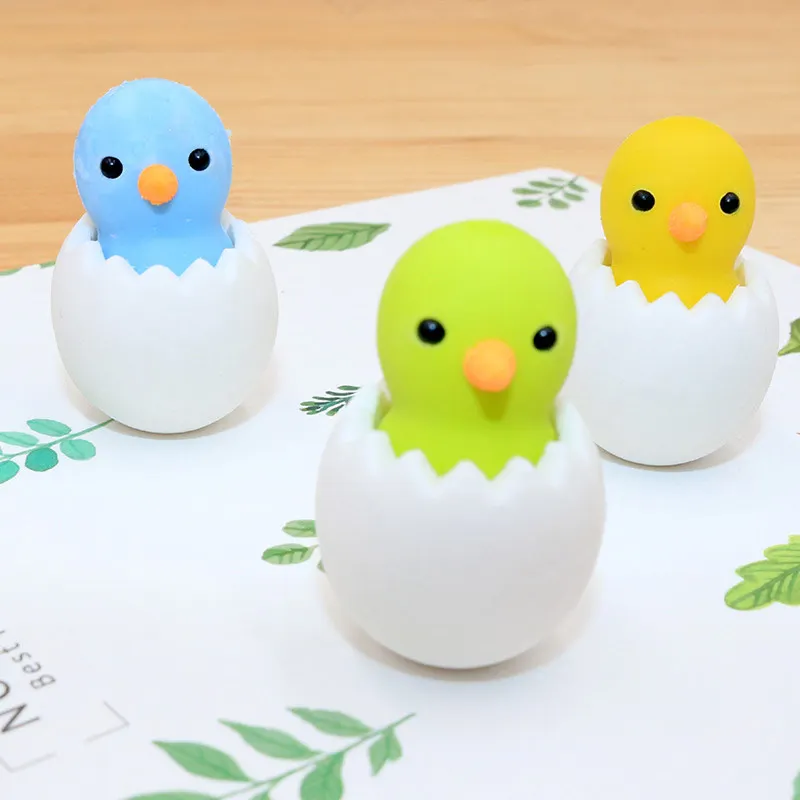 2 шт./лот милые животные яйцо в виде ракушки курица Резиновая Ластик Kawaii