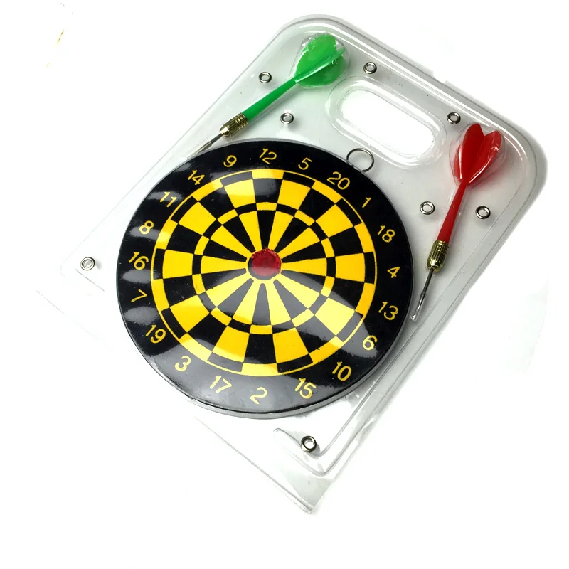 

Hotsale children darts sets 6inch adults household dart board+2pcs steel darts